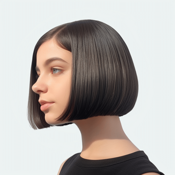 Blunt Bob with Side Part