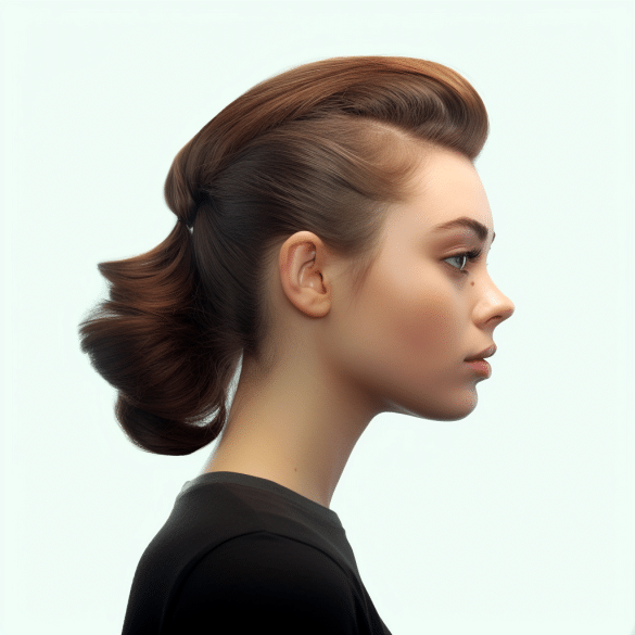 Half Up Pompadour