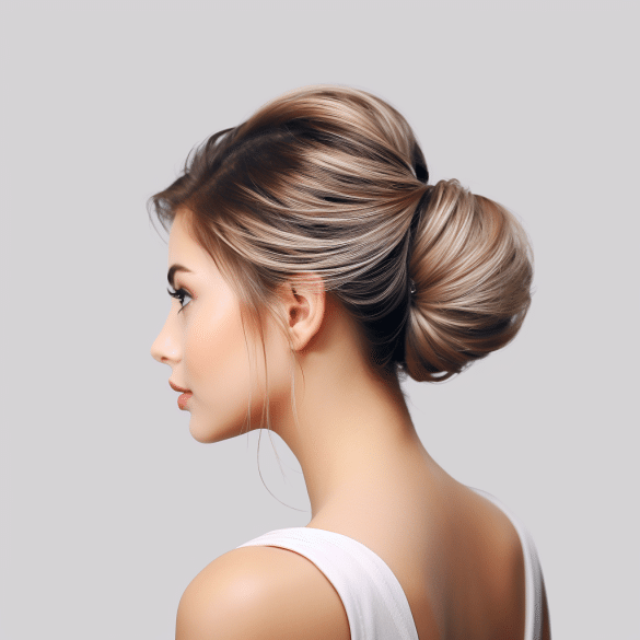 Low Chignon with a Side Twist