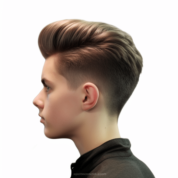 Pompadour with Taper
