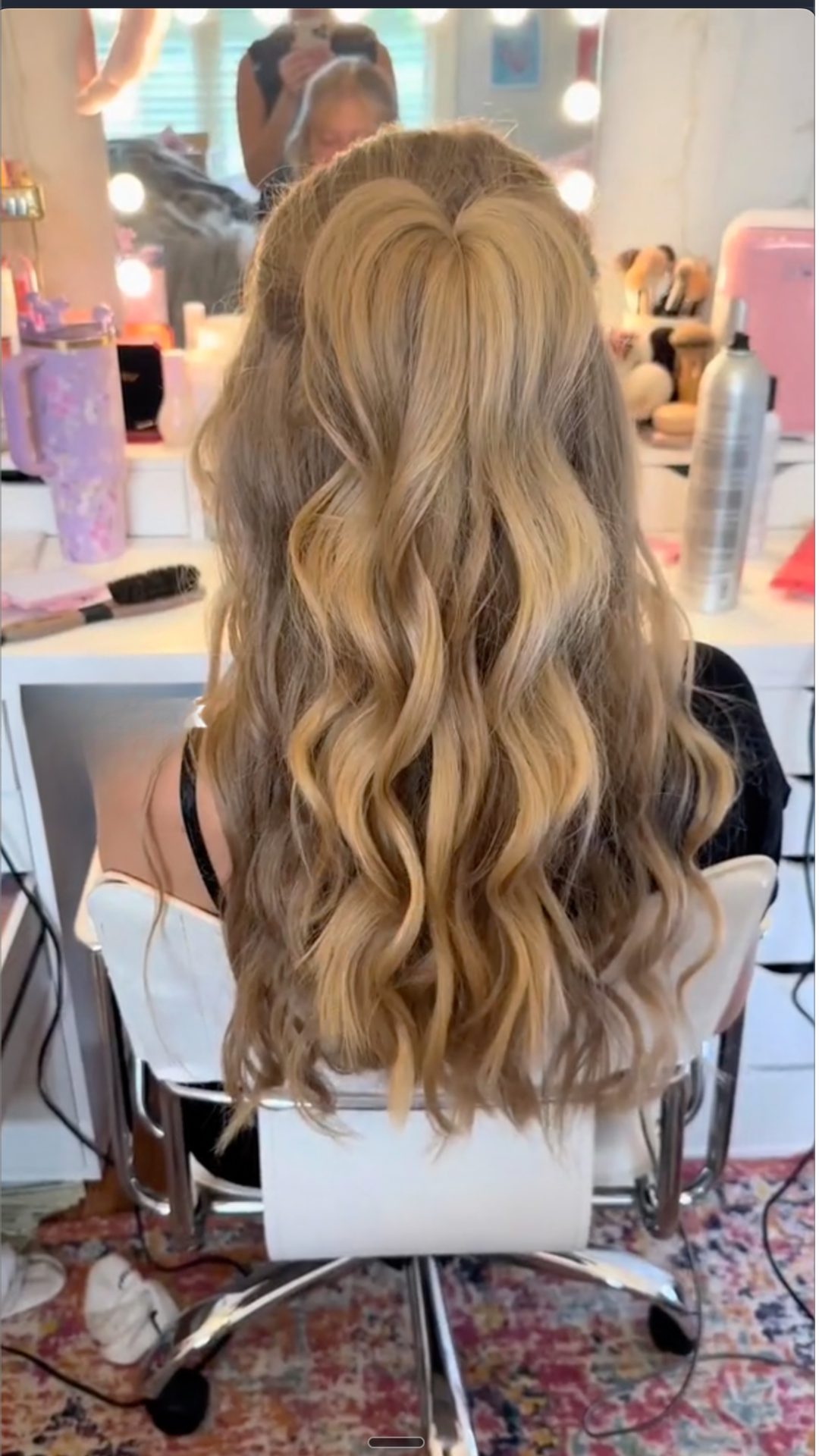 homecoming hairstyle pin