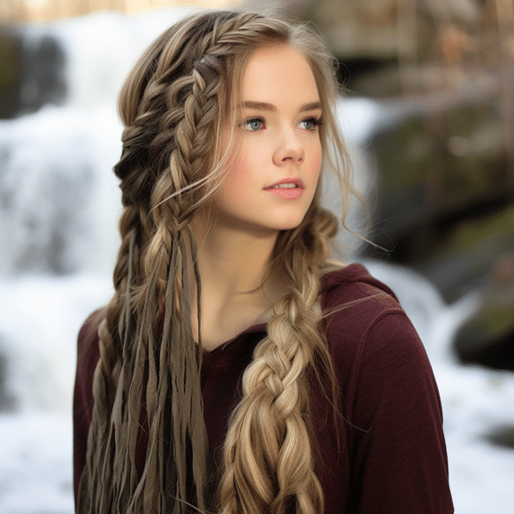 Cascading Waterfall Braid