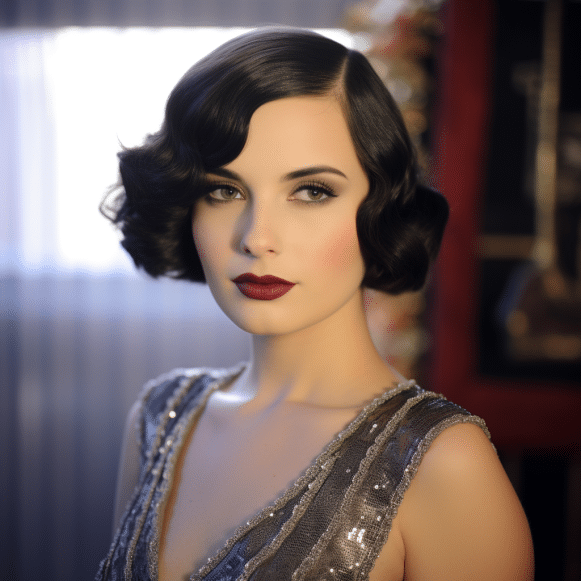 Flapper Inspired Bob with Finger Waves
