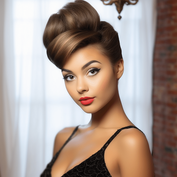 Glam Beehive Updo