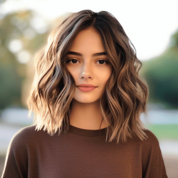 Layered Shoulder Length Waves