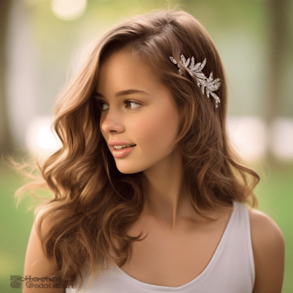 Side Clipped Locks for Loose Waves
