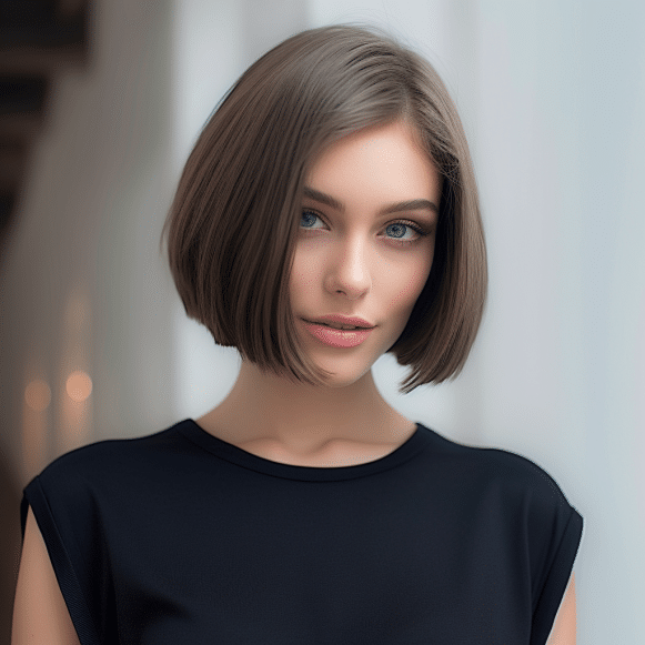 Sleek Side Part Bob
