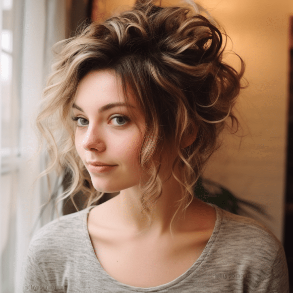 Spiral Curls Pinned Up