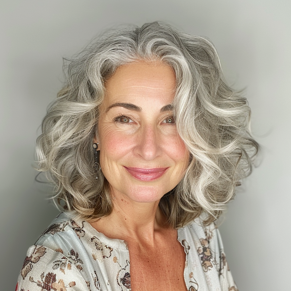20 Retro Inspired Curls with Side Part
