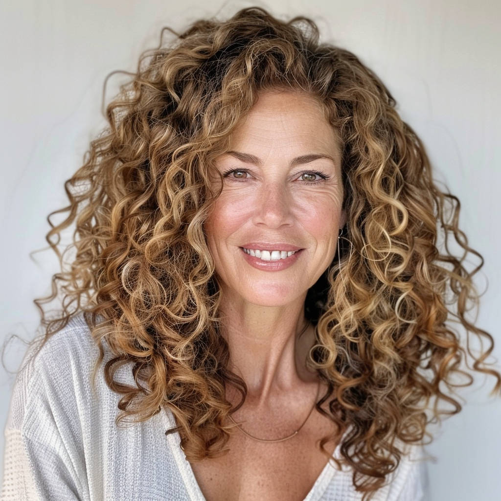 31 Voluminous Curls with a Deep Side Part