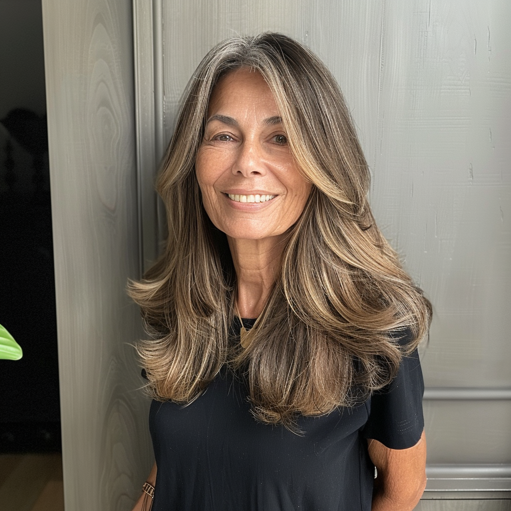 44 Long Sleek Hair with Subtle Layering