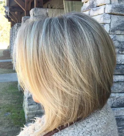 6 layered Aline bob