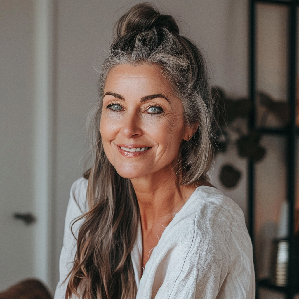 9 Classic Ponytail with a Twist