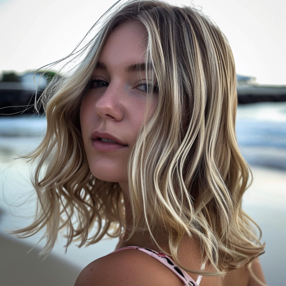 Beachy Blonde with Sandy Lowlights