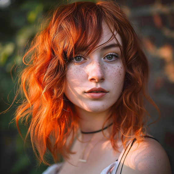 Bittersweet Orange with Textured Waves