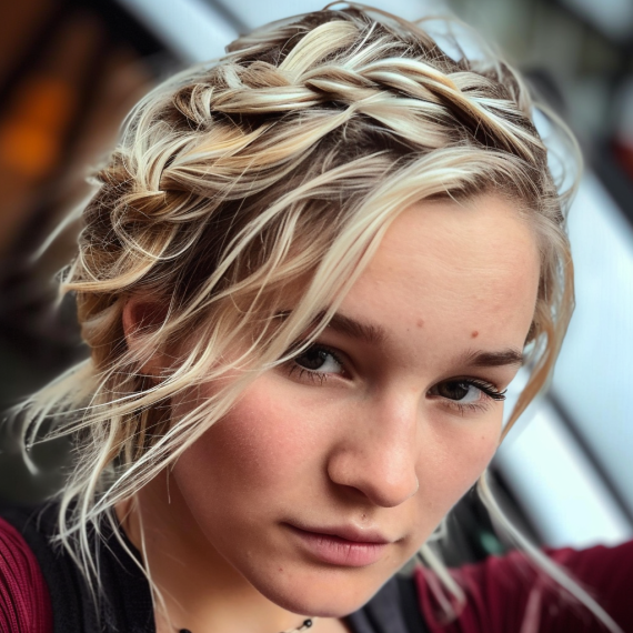 Blonde Braids with Caramel Lowlights