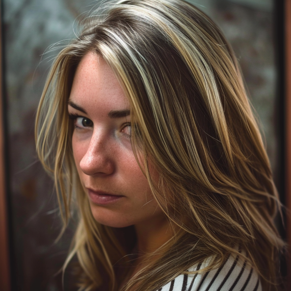Classic Blonde with Warm Brown Lowlights
