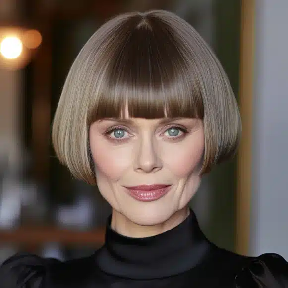 Classic Pageboy with Rounded Bangs