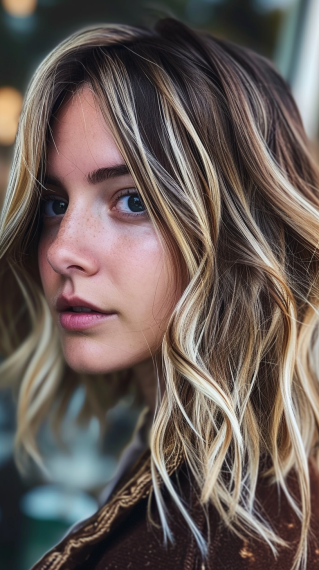 Dirty Blonde with Chocolate Streaks