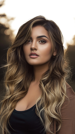 Dirty Blonde with Espresso Roots
