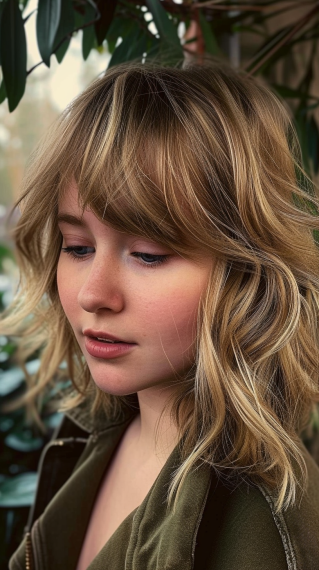 Feathered Dirty Blonde Cut