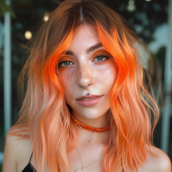 Pastel Orange Ombre