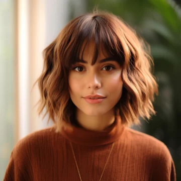 Shaggy Bob with Cascading Bangs scaled