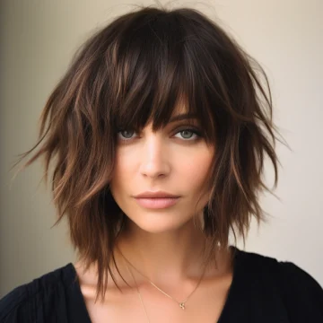 These 40 Shaggy Bobs With Bangs Are So Chic You’ll Want To Call Your ...