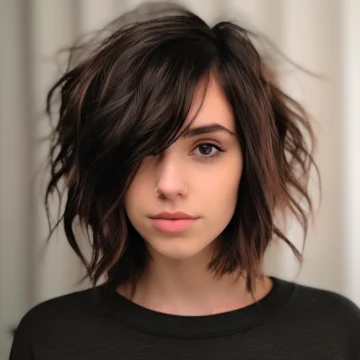 Shaggy Bob with Elongated Side Bangs scaled