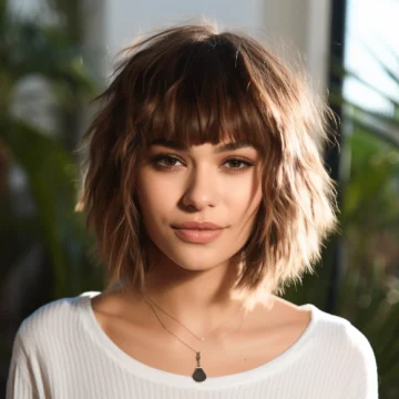 Shaggy Bob with Jagged Bangs scaled