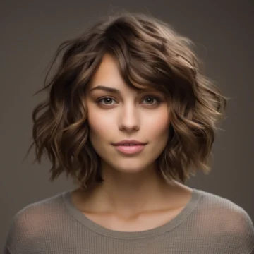 Shaggy Bob with Layered Side Bangs scaled