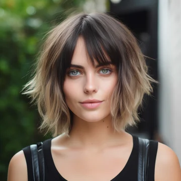 Shaggy Bob with Parted Bangs scaled