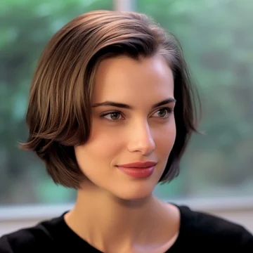 Shaggy Bob with Slicked Back Bangs scaled