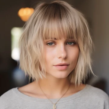 Shaggy Bob with Softly Blended Bangs scaled