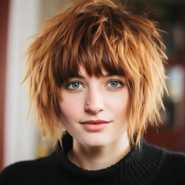 Shaggy Bob with Spiky Bangs scaled