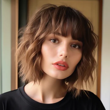 Shaggy Bob with Tousled Bangs scaled