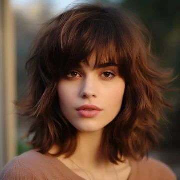 Shaggy Bob with Voluminous Bangs scaled