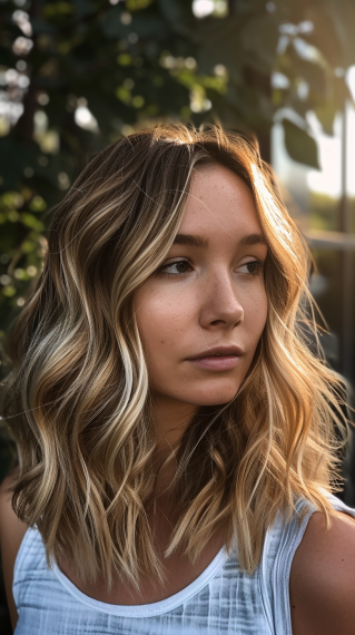 Sun Kissed Dirty Blonde Waves