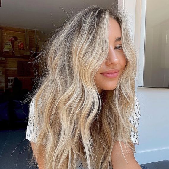 Bohemian Blonde with Natural Roots