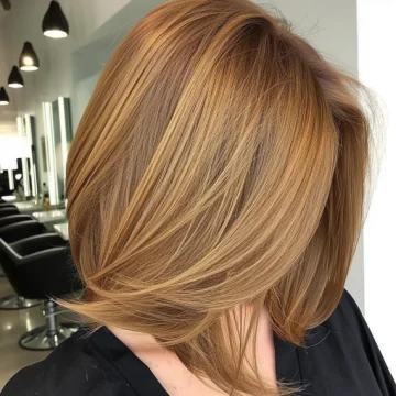Caramel Blonde with Elongated Bob scaled