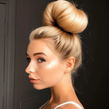 Daffodil Blonde with High Bun scaled