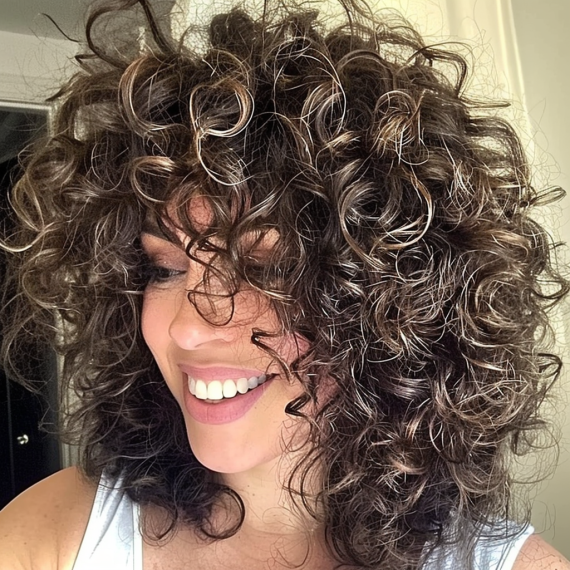 Layered Perm for Thick Hair