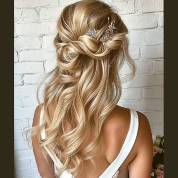 Maple Blonde with Cascading Half Updo scaled