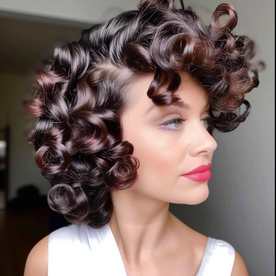 Retro Glamour Perm with Big Curls