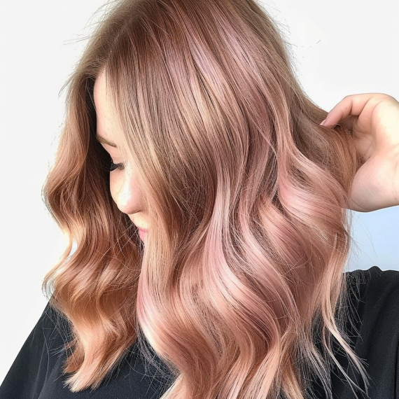Rose Gold Blonde Tint