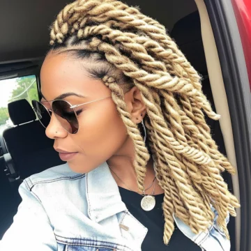 Rustic Blonde with Chunky Twists scaled