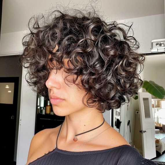 Short and Sassy Curly Perm