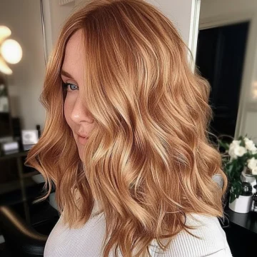 Strawberry Blonde with Gently Tousled Ends scaled