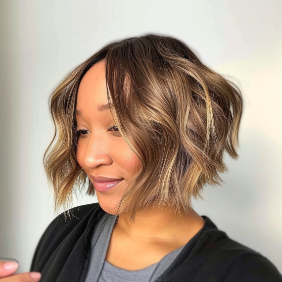 Wavy Bob with Tapered Ends