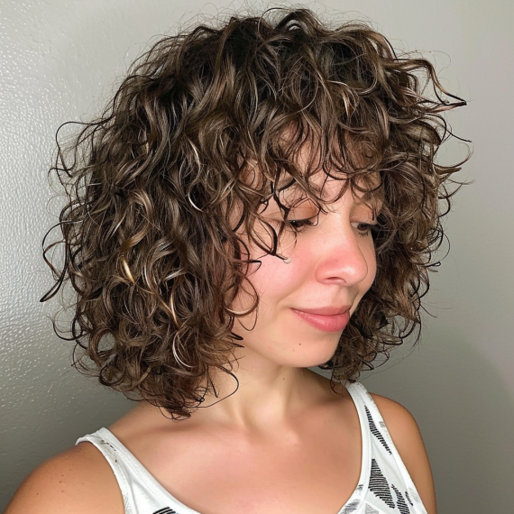 Whimsical Perm with Light Curls